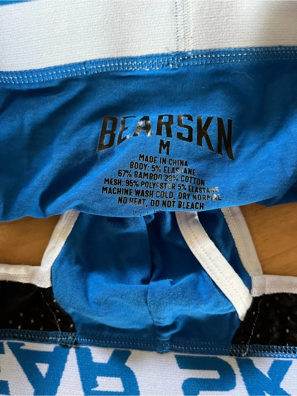 Blue BearSkn Briefs with Contrast Trim